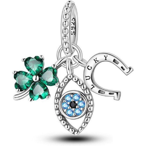PANDACHARMS Bead Alle Glücksbringer Charm Anhänger, 925er Sterling Silber