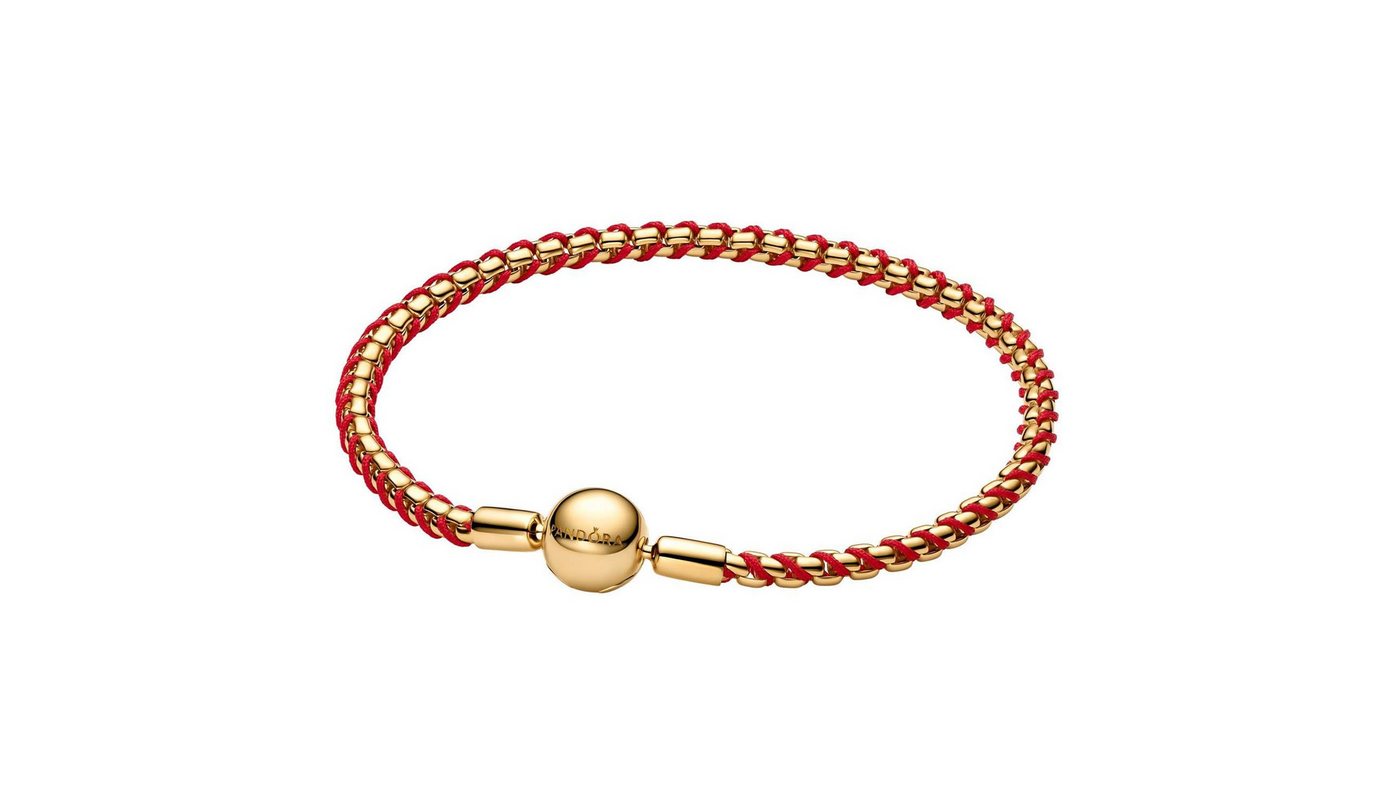 Pandora Armband 563816C01, Damenarmband Schlangenkette Goldfarben/Rot – Bild 3 von 3