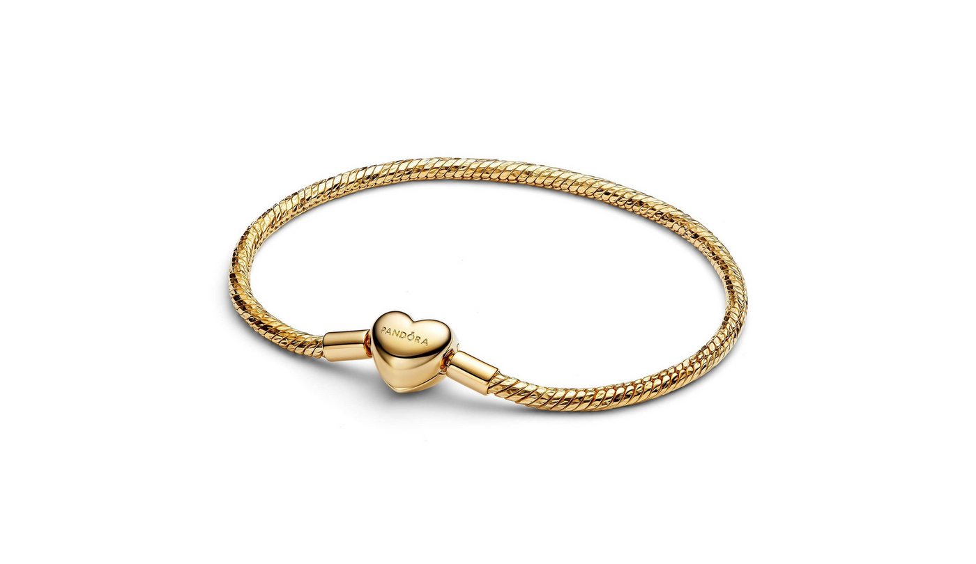 Pandora Armband 564236C00, für Damen Facettiert mit Herzverschluss Goldfarben – Bild 2 von 2