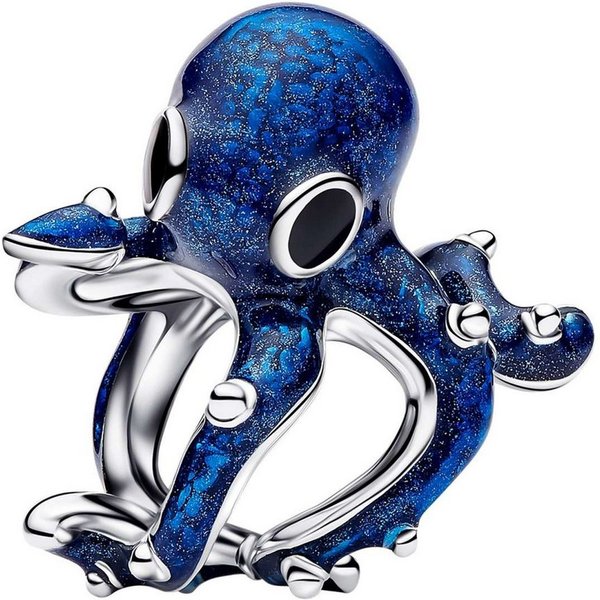Pandora Bead 794706C01, Silber Blauer Oktopus