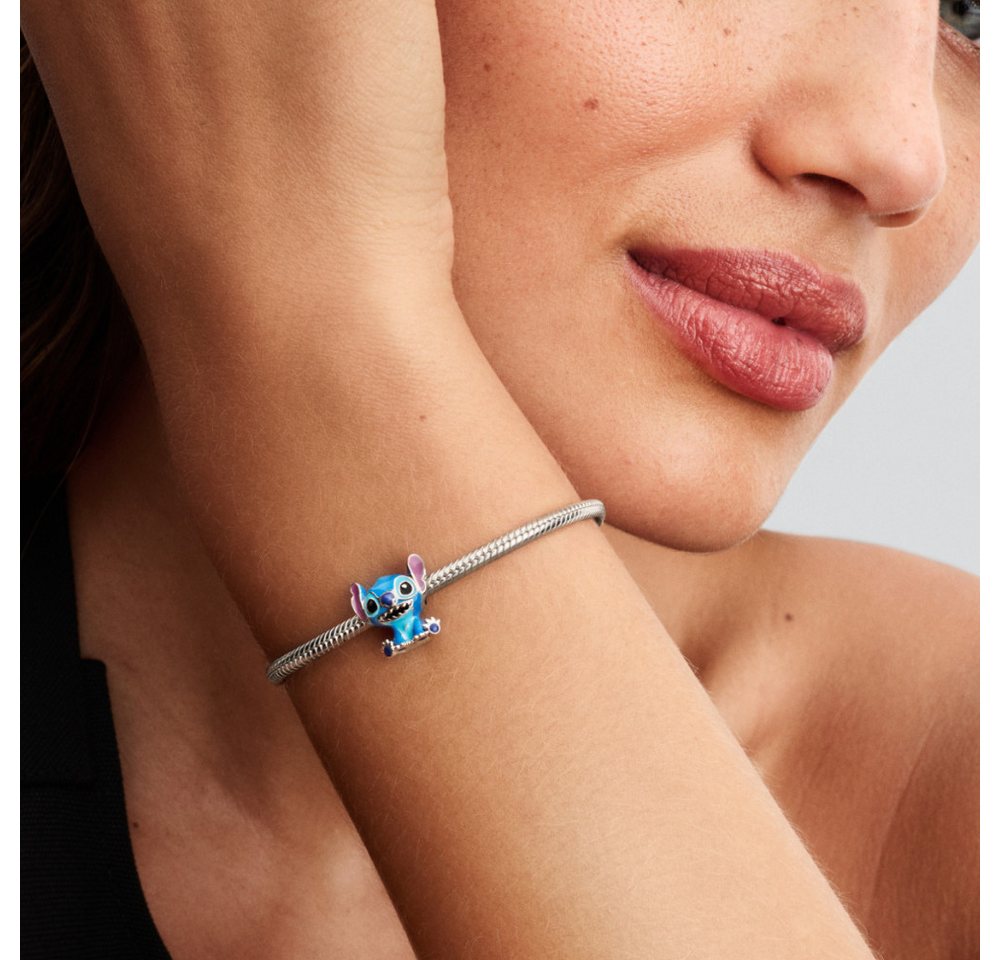 Pandora Charm-Einhänger 793815C01, Kollektion Disney x Pandora, Disney, Stitch, Blau – Bild 2 von 3