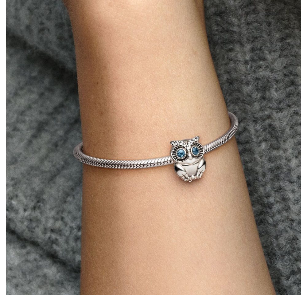 Pandora Charm-Einhänger 798397NBCB*, Eule, Tiere, Zirkonia – Bild 3 von 3