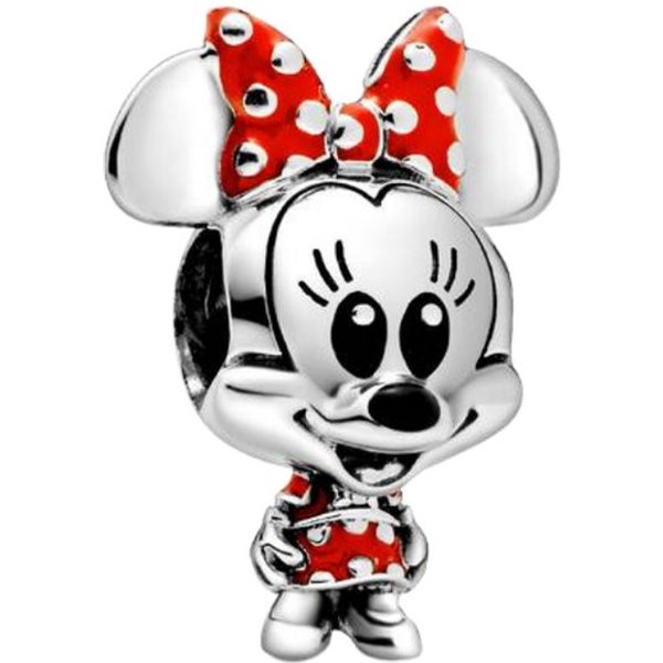 Pandora Charm-Einhänger 798880C02*, Disney, Minnie Maus, Kleid, Rot