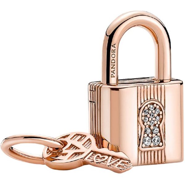 Pandora Charm-Einhänger ROSE-780088C01, Liebe, Zirkonia, Rosévergoldet
