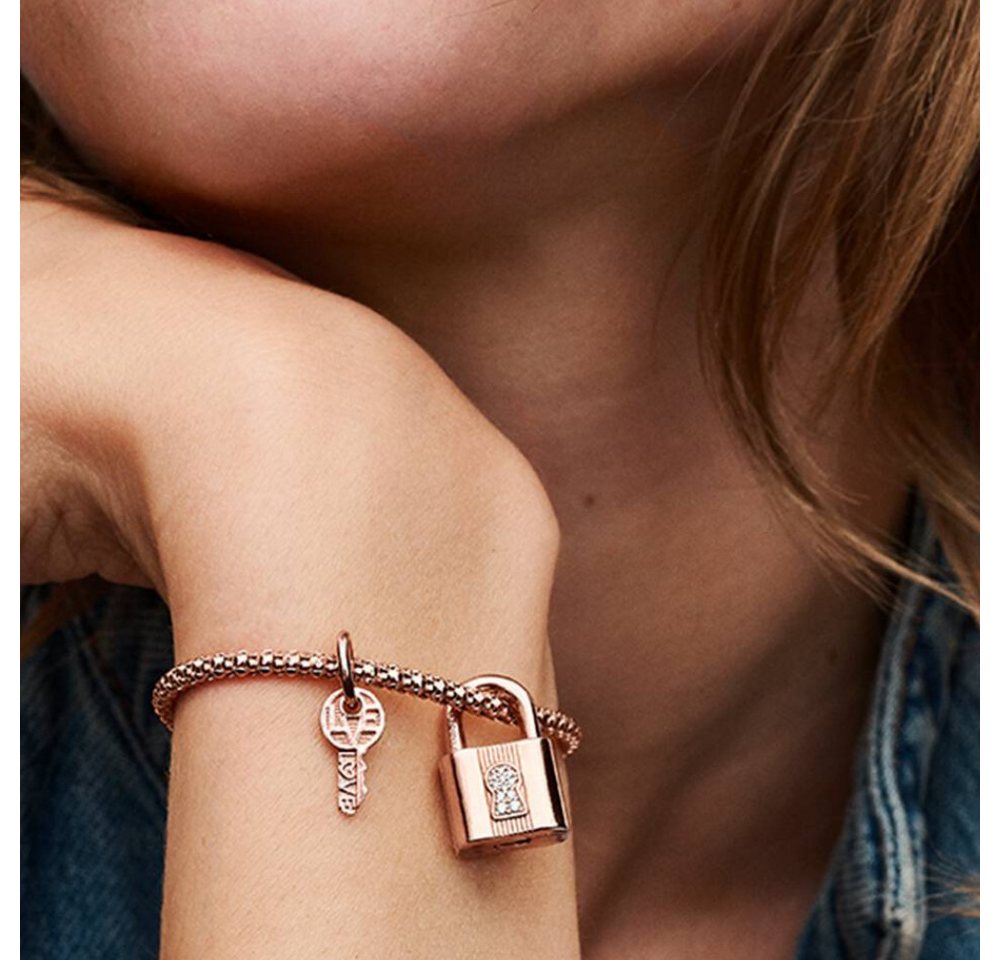 Pandora Charm-Einhänger ROSE-780088C01, Liebe, Zirkonia, Rosévergoldet – Bild 3 von 3