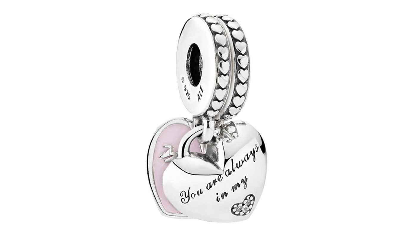 Pandora Charm Herz 792072EN40, Anhänger Mutter & Tochter Silber – Bild 4 von 4