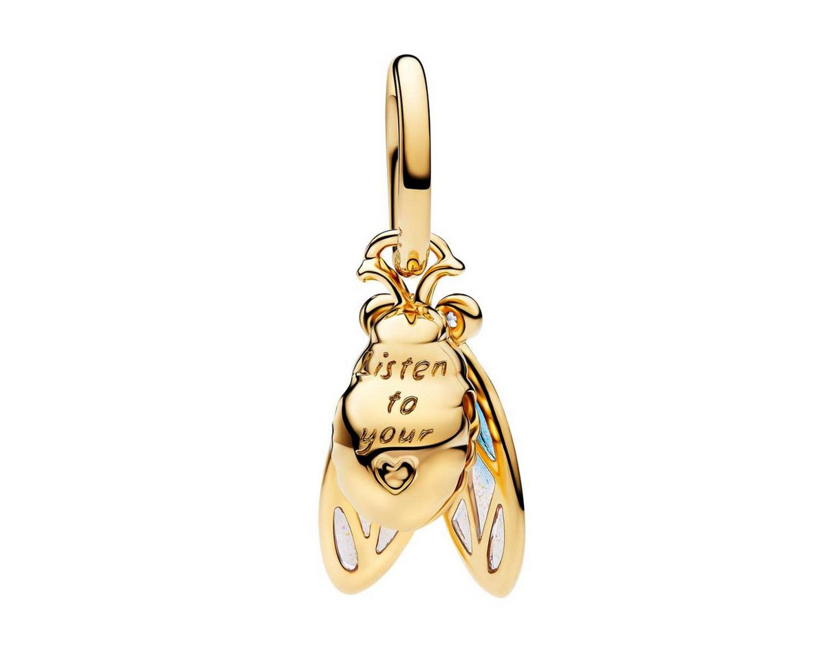 Pandora Charm Kugel 764490C01, Anhänger Zikade Goldfarben – Bild 2 von 4