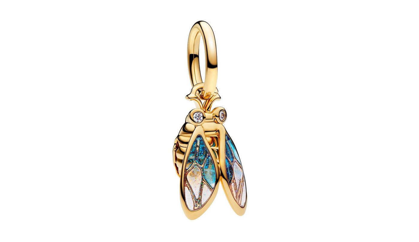 Pandora Charm Kugel 764490C01, Anhänger Zikade Goldfarben – Bild 4 von 4