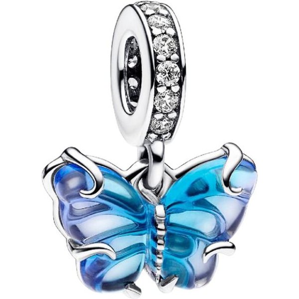 Pandora Charm Schmetterling 792698C01*, Schmetterling, Murano-Glas, Zirkonia