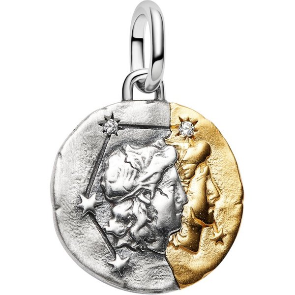Pandora Charm Sternzeichen 764989C01, Sternzeichen, Zwilling, Bicolor, Zirkonia