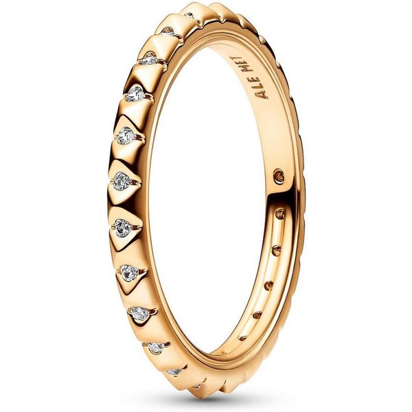 Pandora Fingerring 162800C01, Damenring Pyramiden Goldfarben