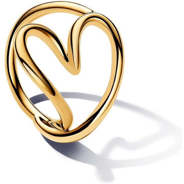 Pandora Fingerring 163288C00, Ring für Damen Herz Goldfarben
