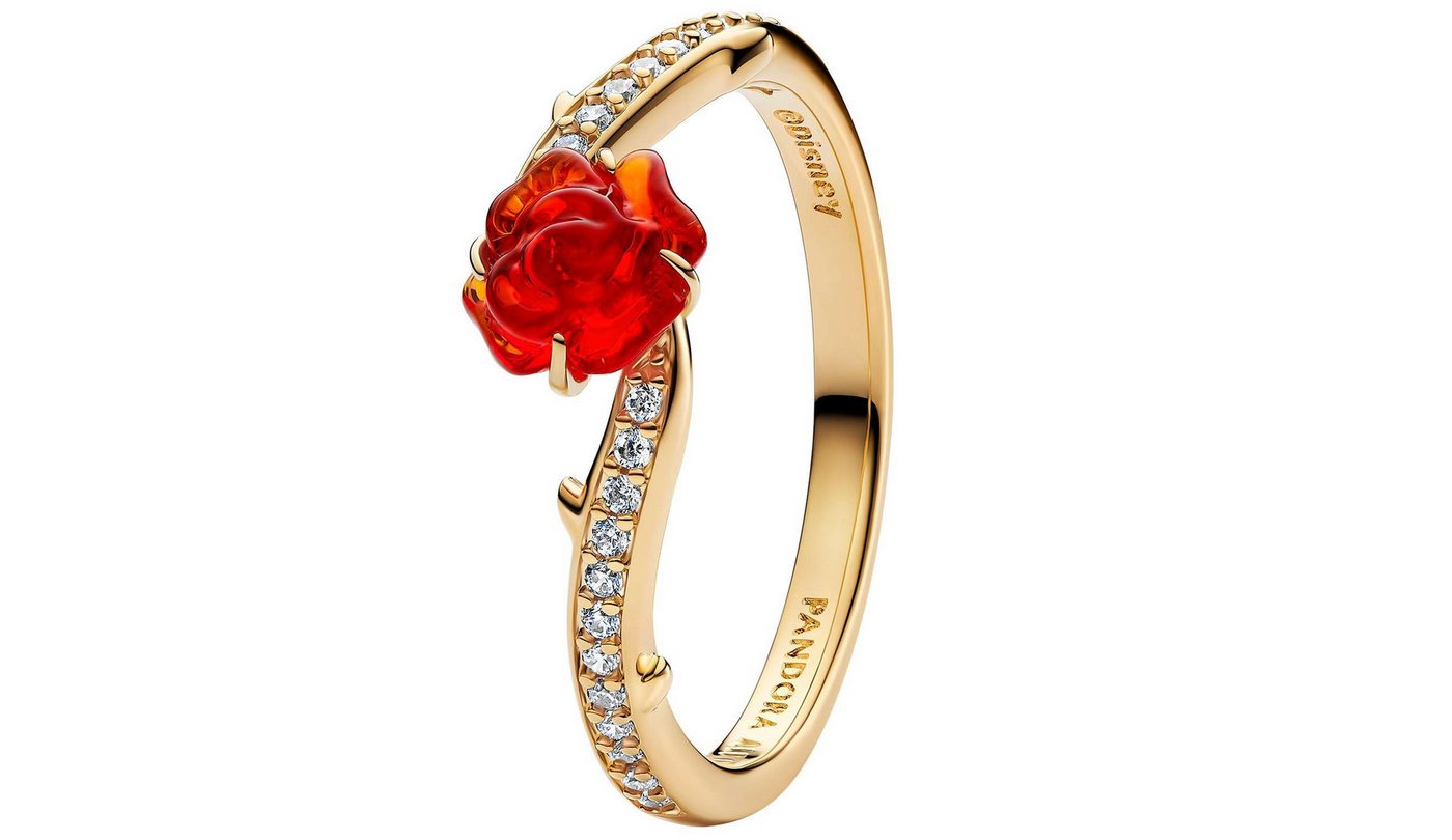 Pandora Fingerring 163984C01, Damenring Goldfarben Disney Die Schöne und das Biest – Bild 2 von 2