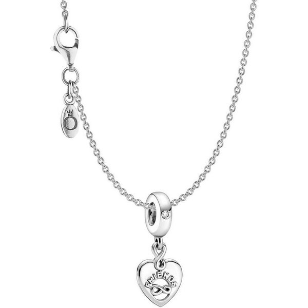 Pandora Herzkette 51780, für Damen-Kette 925 Silber Freunde für immer Herz
