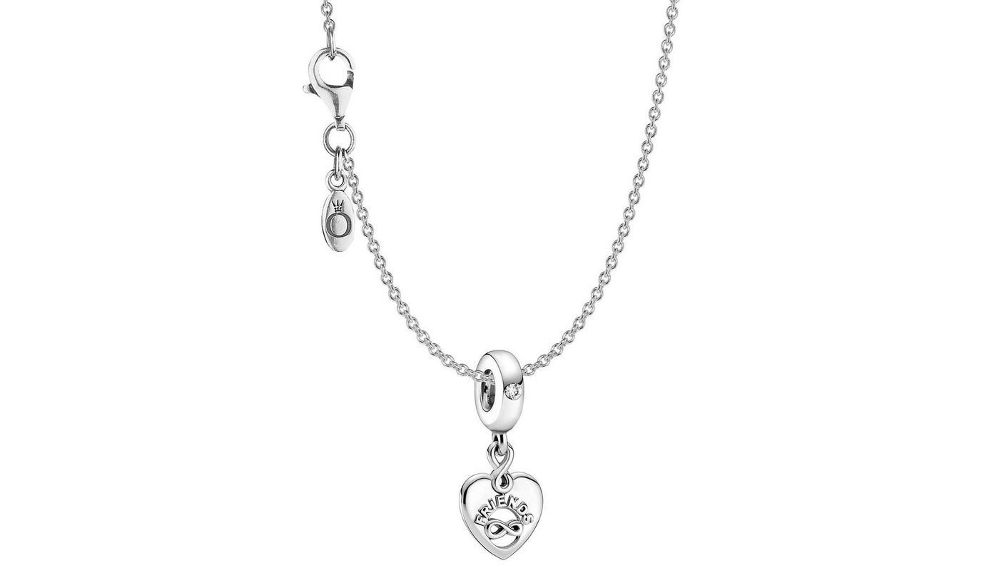 Pandora Herzkette 51780, für Damen-Kette 925 Silber Freunde für immer Herz – Bild 4 von 4
