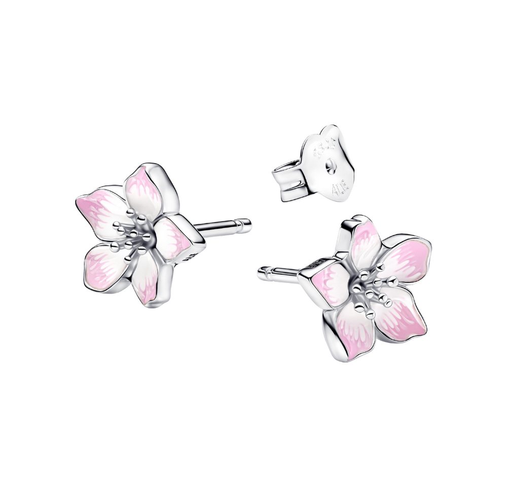 Pandora Paar Ohrstecker 294370C01, Kirschblüte, Emaille, Rosa – Bild 2 von 3