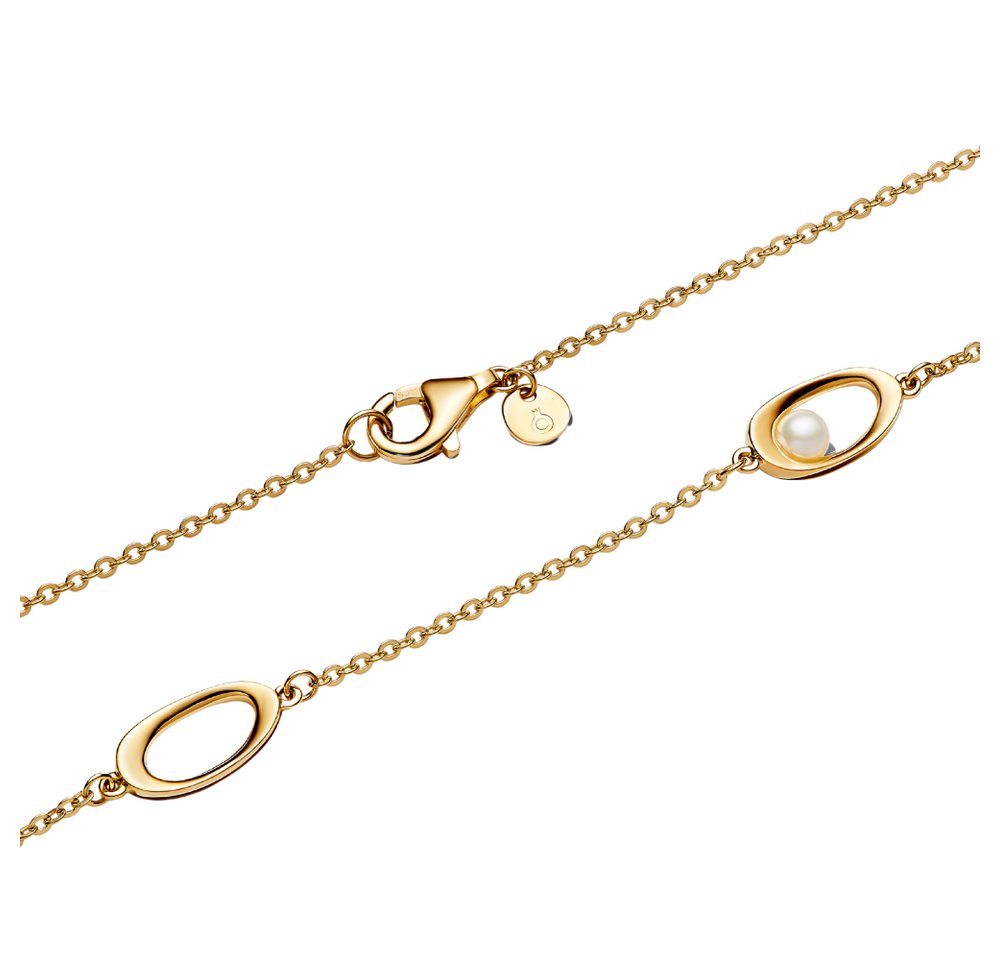 Pandora Perlenkette 363883C01-45, Vergoldet, Perle, Süßwasserzuchtperle, organisch – Bild 3 von 3