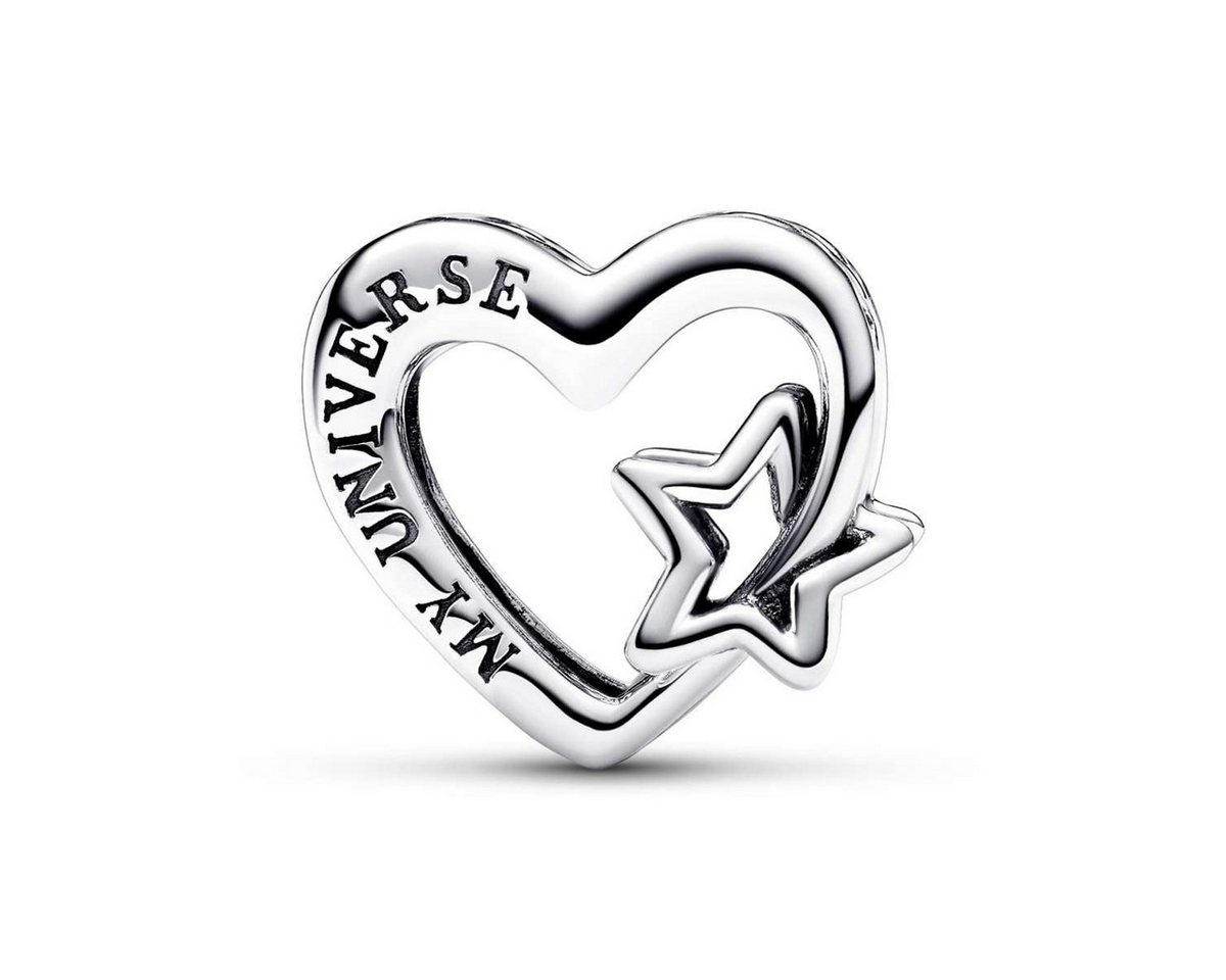 Pandora Silberarmband 21488, Starterarmband für Damen Silber Geschenkset Familie Herz & Stern – Bild 3 von 5