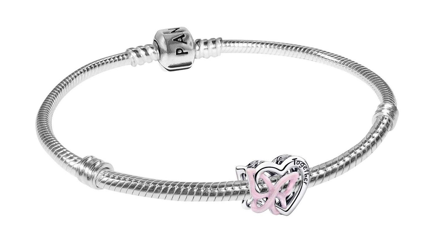 Pandora Silberarmband 21761, für Damen Set Silber Verschlungenes Herz & Schmetterling – Bild 5 von 5