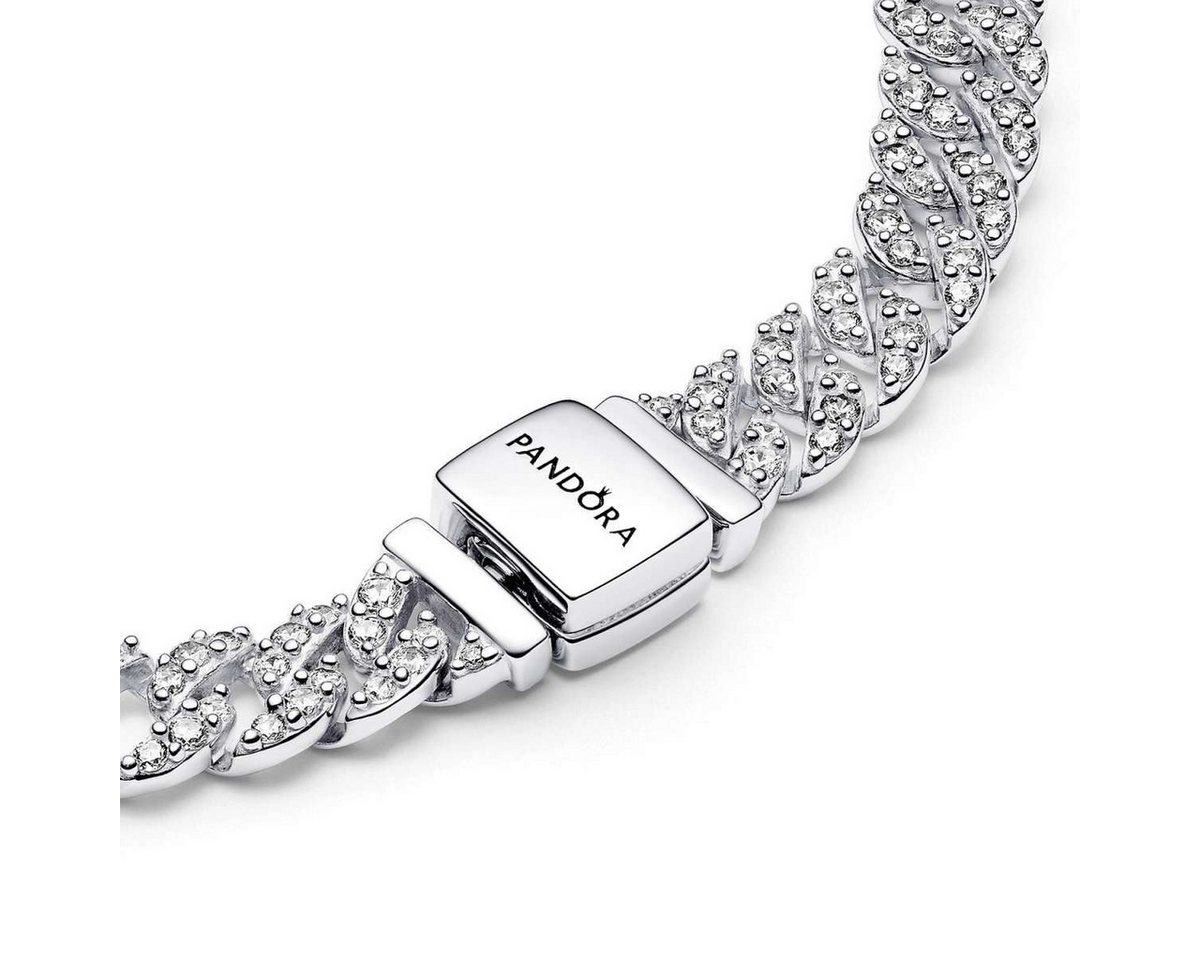 Pandora Silberarmband 593008C01, für Damen Silber Zeitloses Pavé – Bild 2 von 4