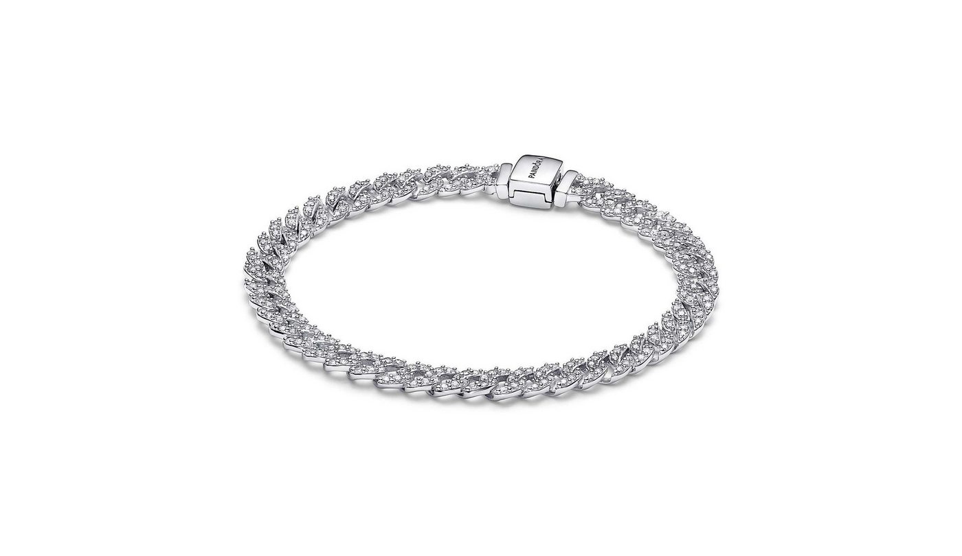 Pandora Silberarmband 593008C01, für Damen Silber Zeitloses Pavé – Bild 4 von 4