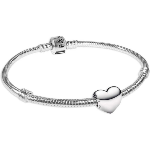 Pandora Silberarmband 68570, für Damen Be Love Herz Starter-Set Silber 925