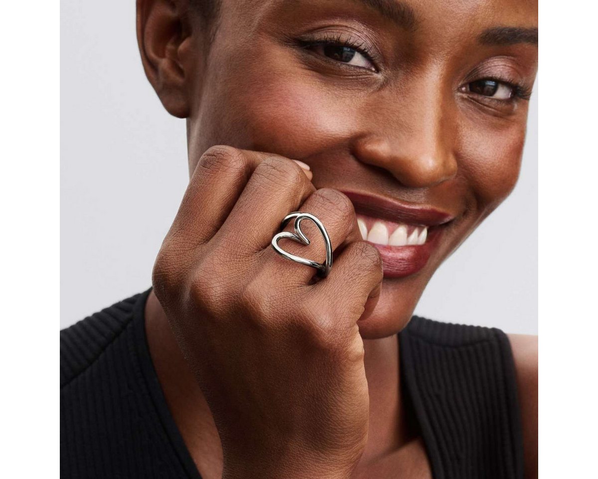 Pandora Silberring 193288C00, für Damen-Ring Herz Silber – Bild 3 von 4