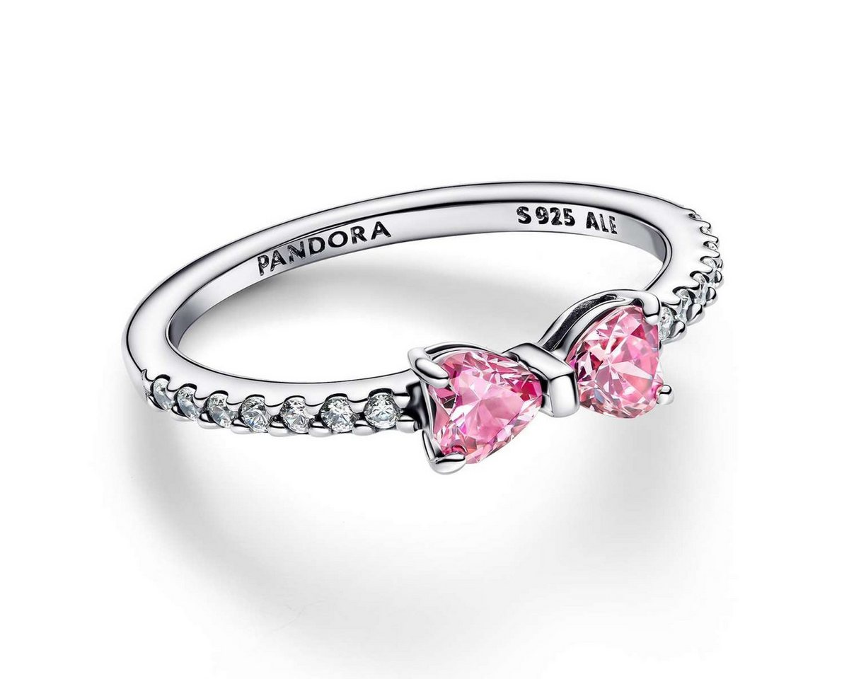 Pandora Silberring 193510C01, für Damen Funkelnde Pinkfarbene Schleife – Bild 2 von 3