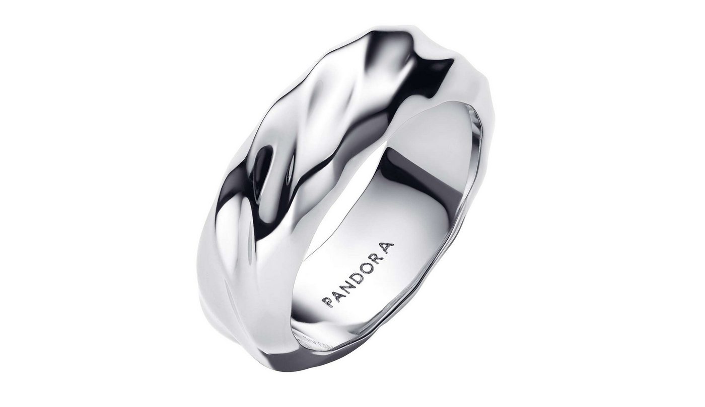 Pandora Silberring 193886C00, Breiter Bandring für Damen Wellig Silber – Bild 3 von 3