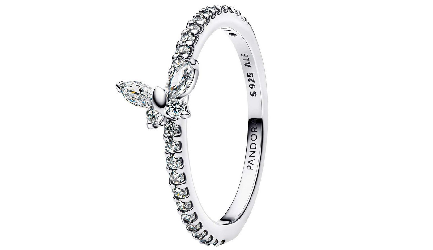 Pandora Silberring 194269C03, Silber Damenring Funkelnder Schmetterling Weiß – Bild 2 von 2