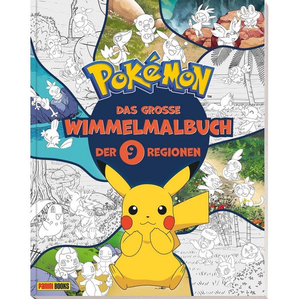 Pokémon: Das große Wimmelmalbuch der 9 Regionen Wimmelmalbuch / Pokémon, Panini