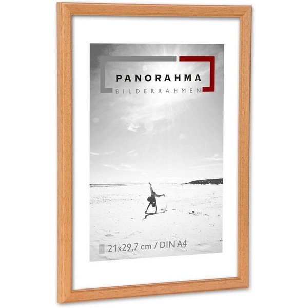 Panorahma Bilderrahmen Holzbilderrahmen Berlin, schmale Leiste, klassisch elegant, 5 Farben, für 1 Bilder (1 Rahmen), sehr schmal