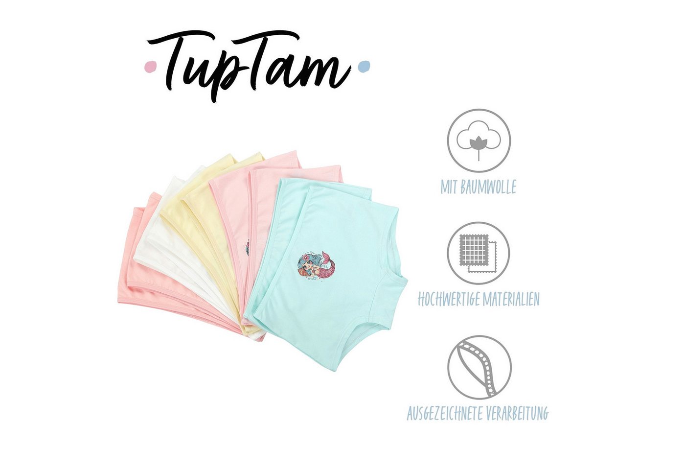 TupTam Panty TupTam Unterhosen Mädchen Shorts 10er Pack – Bild 2 von 5