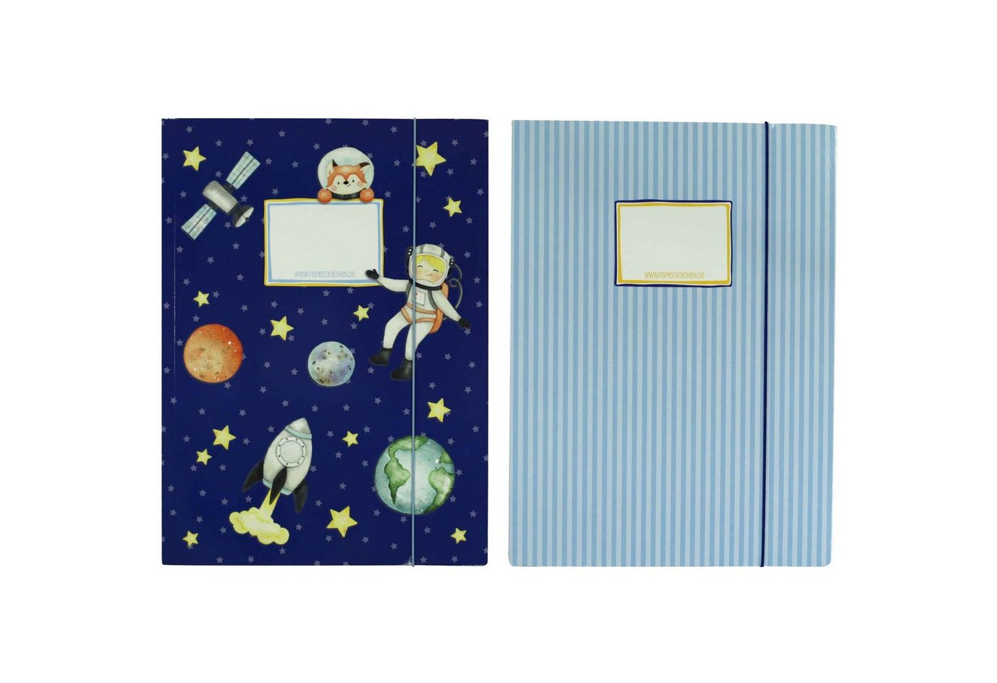 PAPIERDRACHEN Schulheft 2 Schulmappen - Postmappen Set – Bild 2 von 5