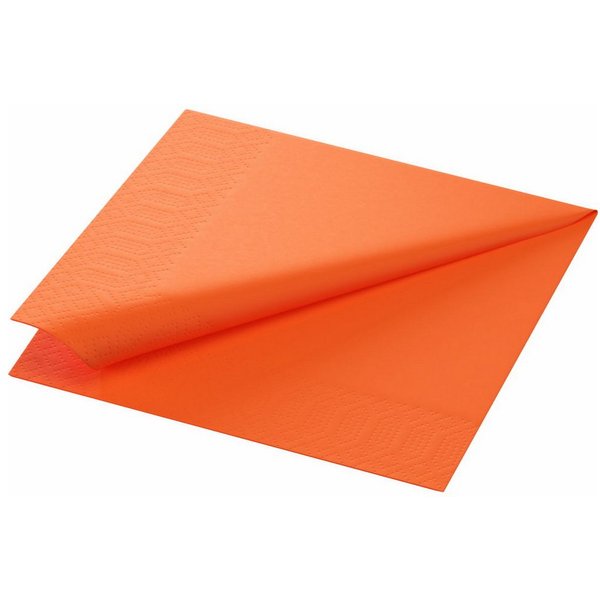 Duni Papierserviette 250 DUNI Servietten, sun orange, 3-lag., 33x33 cm, 1/4 Falz, 198813