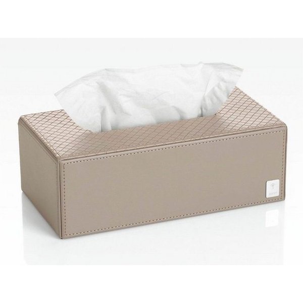 JOOP! Papiertuchbox JOOP! Papiertuchbox rechteckig zum darüberstülpen, Unterseite offen, elegante Lederoptik