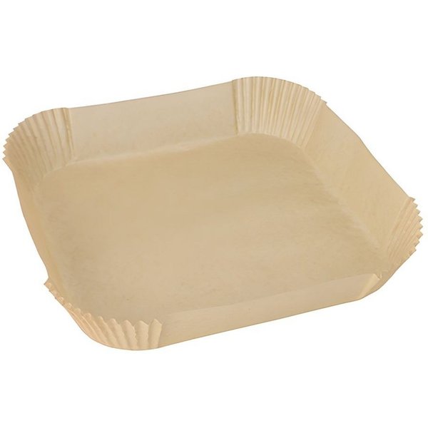 PAPSTAR Backpapier 100 x Backpapiere 23 cm x 23 cm x 4,5 cm braun Heißluftfritteusen