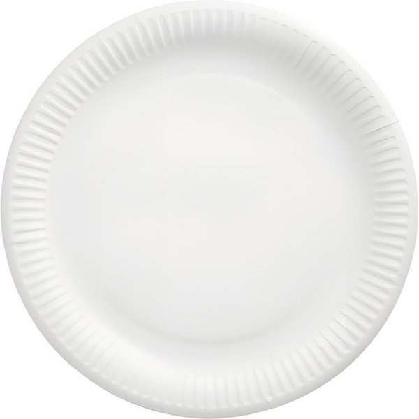 PAPSTAR Pappteller Teller, Pappe pure rund Ø 29 cm weiss 50 Stk