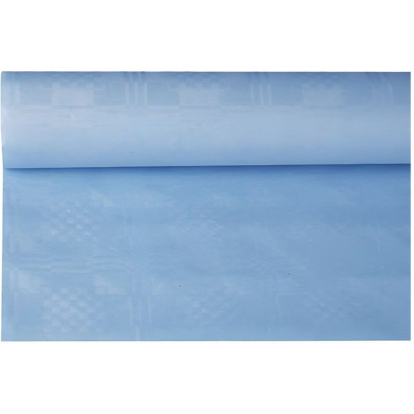 PAPSTAR Tischdecke Papiertischtuch mit Damastprägung 8 m x 1,2 m hellblau