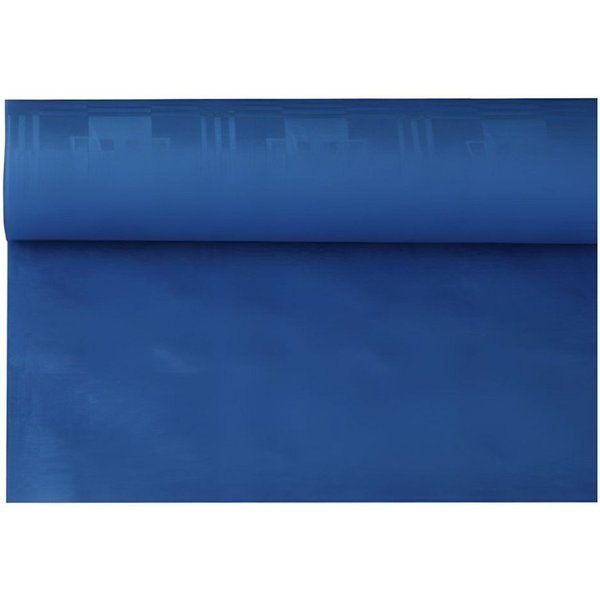 PAPSTAR Tischdecke Papiertischtuch mit Damastprägung 8 m x 1,2 m dunkelblau