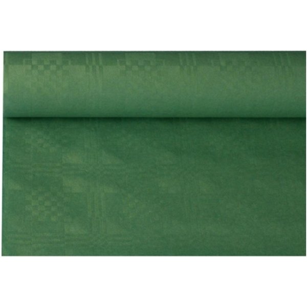 PAPSTAR Tischdecke Papiertischtuch mit Damastprägung 8 m x 1,2 m dunkelgrün