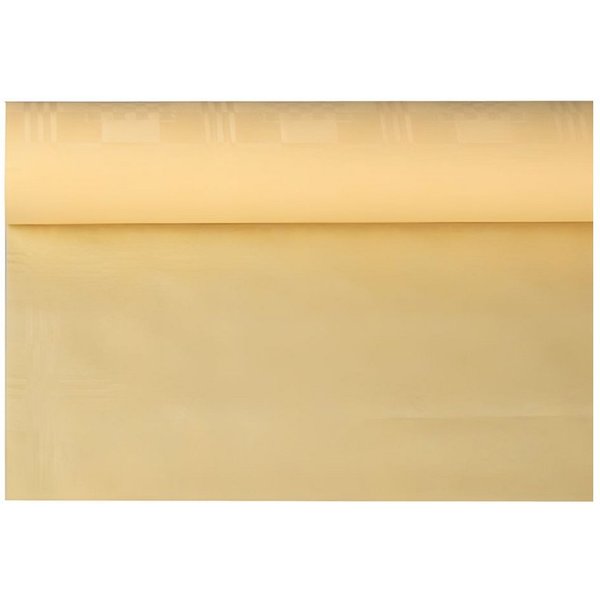 PAPSTAR Tischdecke Papiertischtuch mit Damastprägung 8 m x 1,2 m creme
