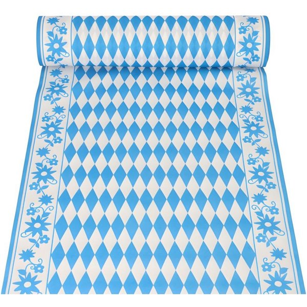 PAPSTAR Tischläufer Tischläufer, stoffähnlich, Airlaid 24 m x 40 cm Bayrisch Blau