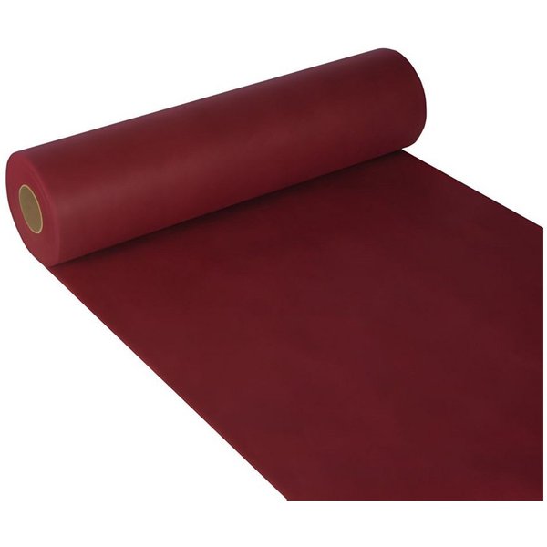 PAPSTAR Tischläufer Tischläufer stoffähnlich Vlies soft selection 24 m x 40 cm bordeaux