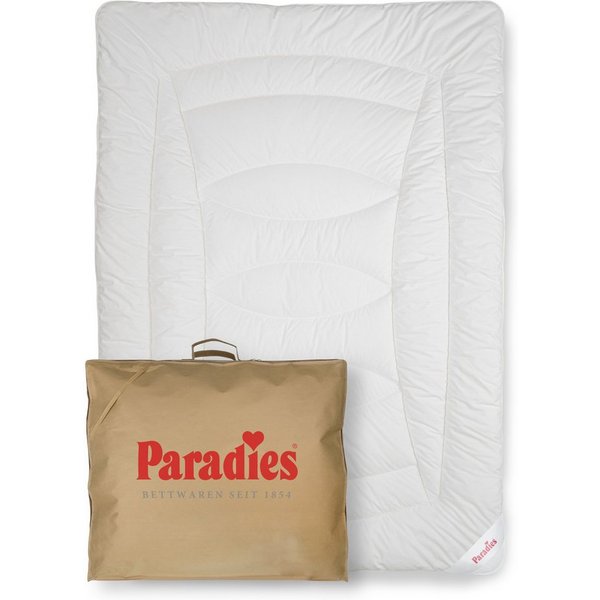 Paradies Kunstfaserbettdecke Avera, Bettdecke mit Lyocell, Füllung: 80% Polyester, 20% Lyocell, Bezug: 100% Baumwolle, atmungsaktive Lyocell Ganzjahresdecke