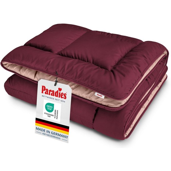 Paradies Microfaserbettdecke Sorelia, Bettdecke ohne Bezug nutzbar, Füllung: 100% Polyester, Bezug: 100% Polyester, Bettdecke mit integriertem Bezug, Zweifarbig
