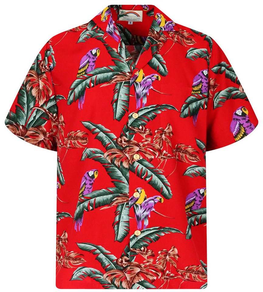 Paradise Found Hawaiihemd Tom Selleck "Jungle Bird" Original Hawaii-Hemd Kurzarm Front-Tasche – Bild 2 von 5