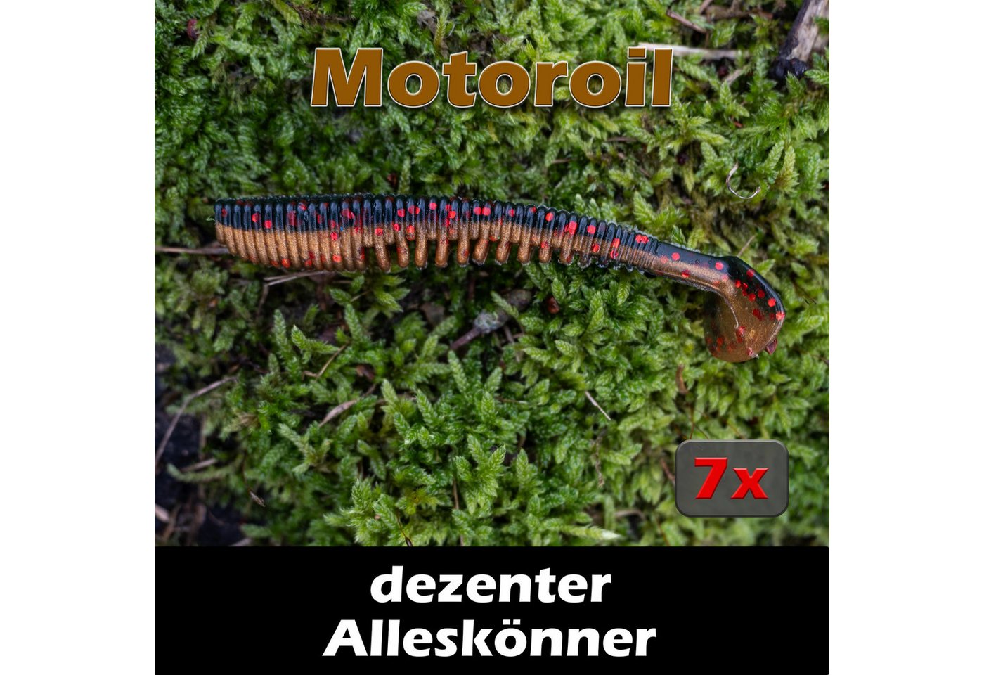 Paradox Fishing Kunstköder Perch Punk 7,5cm Barsch Gummifisch, UV-Aktiv, Squid-Aroma, 7-Stück – Bild 2 von 5