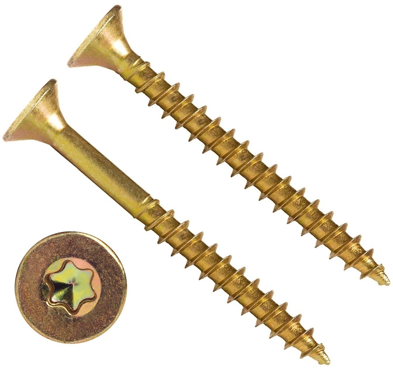 PARCO Schrauben- und Dübel-Set Spanplattenschrauben Sortiment Holzschrauben 1400/4900 Stück, (1400 St), Torx-Antrieb, Rostschutzbeschichtung – Bild 3 von 5