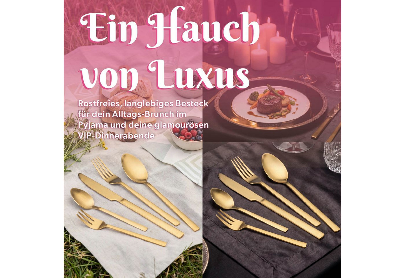 Paris Hilton Besteck-Set Essbesteck, Tafelgeschirr, Speisewerkzeug – Bild 3 von 5